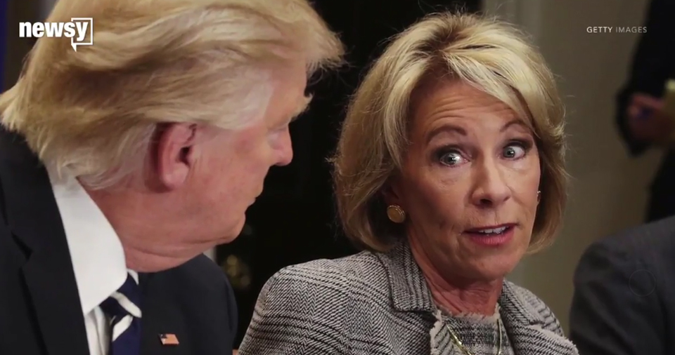 Secretary Of Not-Education Betsy Devos' assault on schools has made her so hated in America, we're now paying $8 million for her extra security protection.