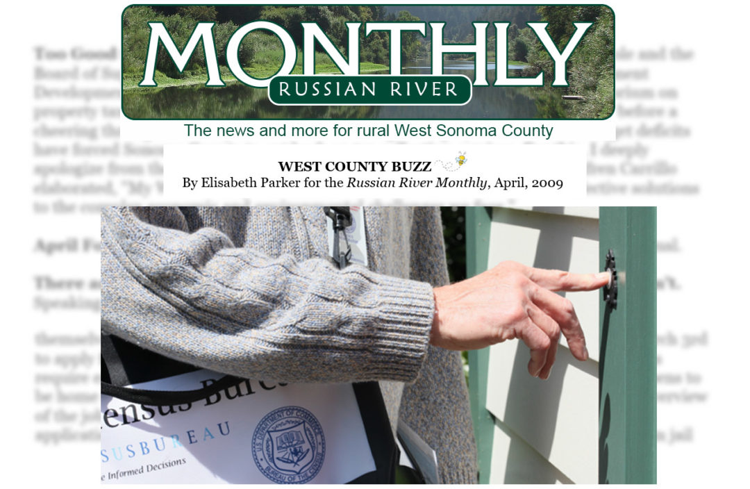 Writing Samples - Elisabeth Parker - Russian River Monthly - West County Buzz - April 2009.